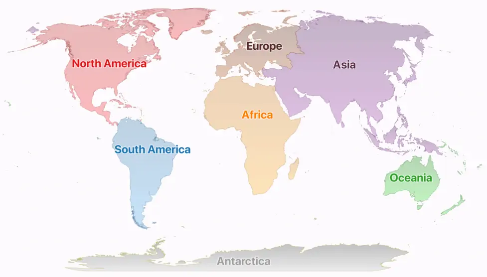 Which continent has 49 separate countries? – Guess the Location